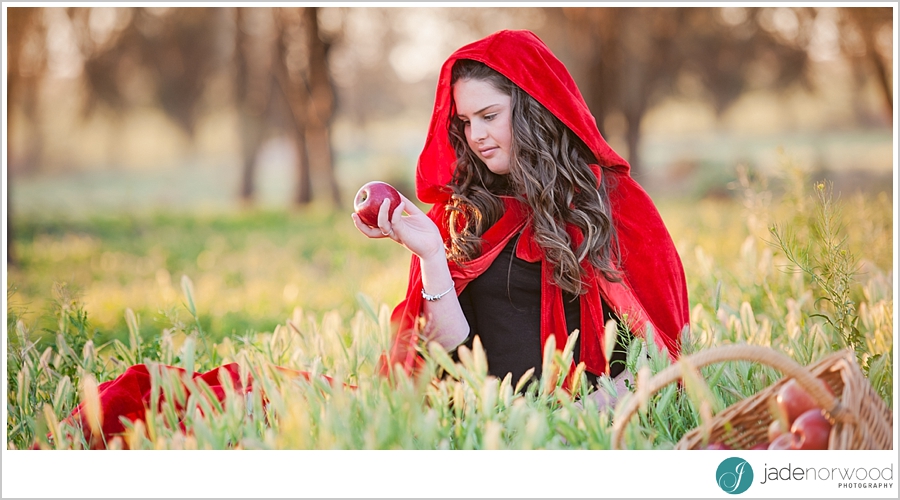 red riding hood styled photo shoot