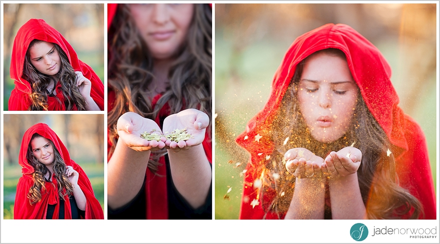 red riding hood styled photo shoot