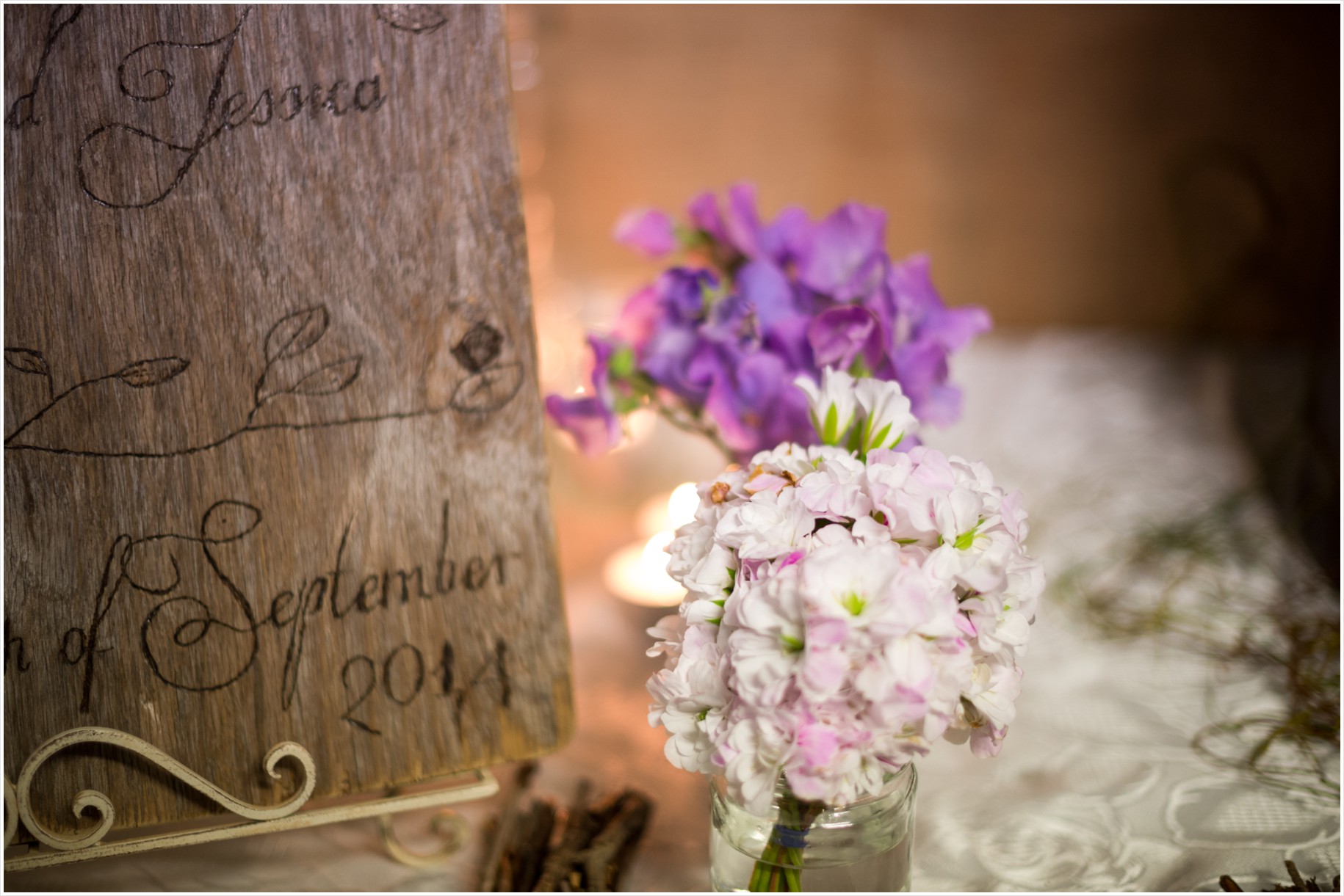 romantic country rustic vintage themed wedding