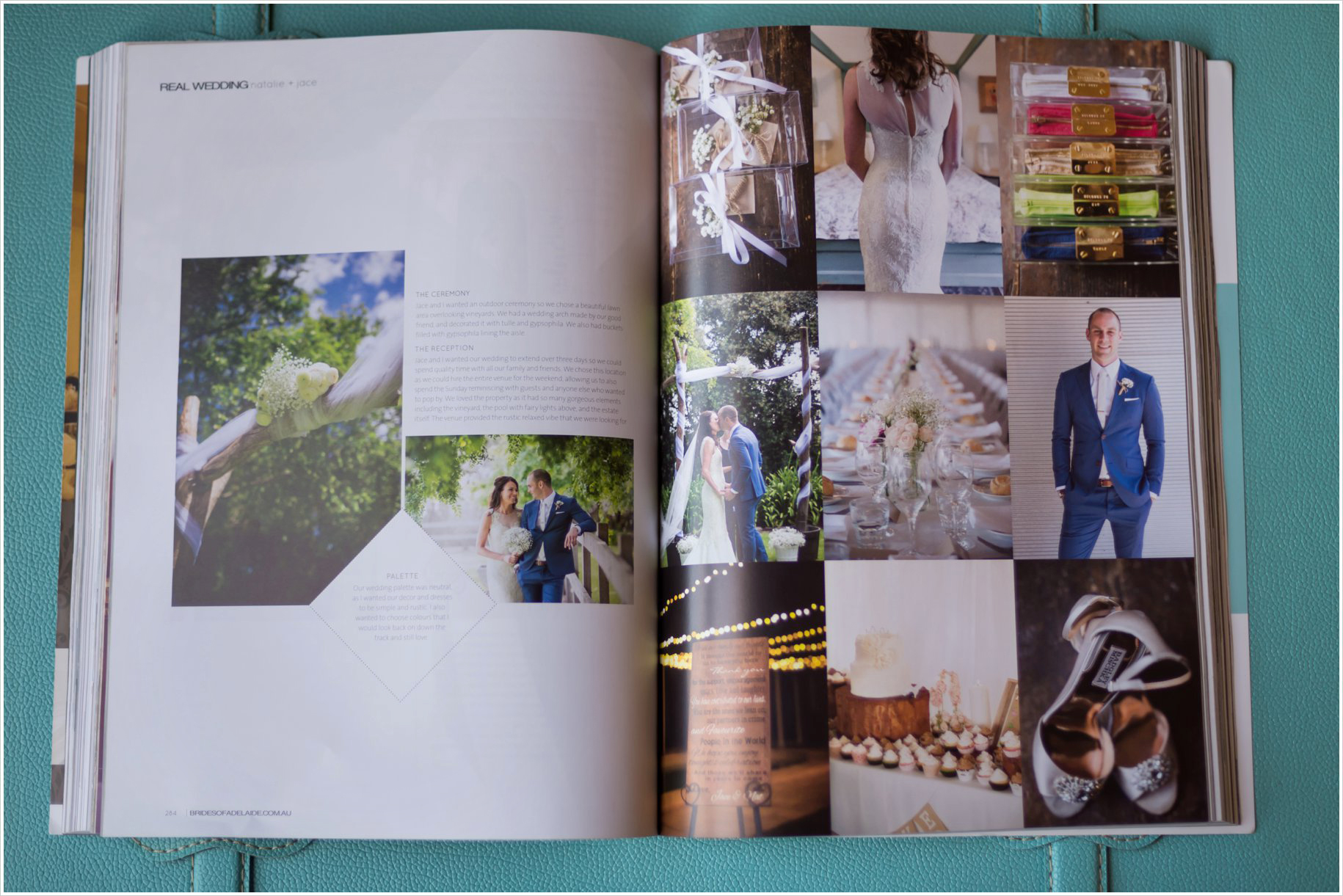 brides of adelaide magazine real life wedding features