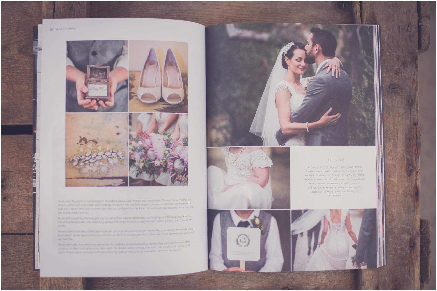 barossa bride real wedding magazine feature