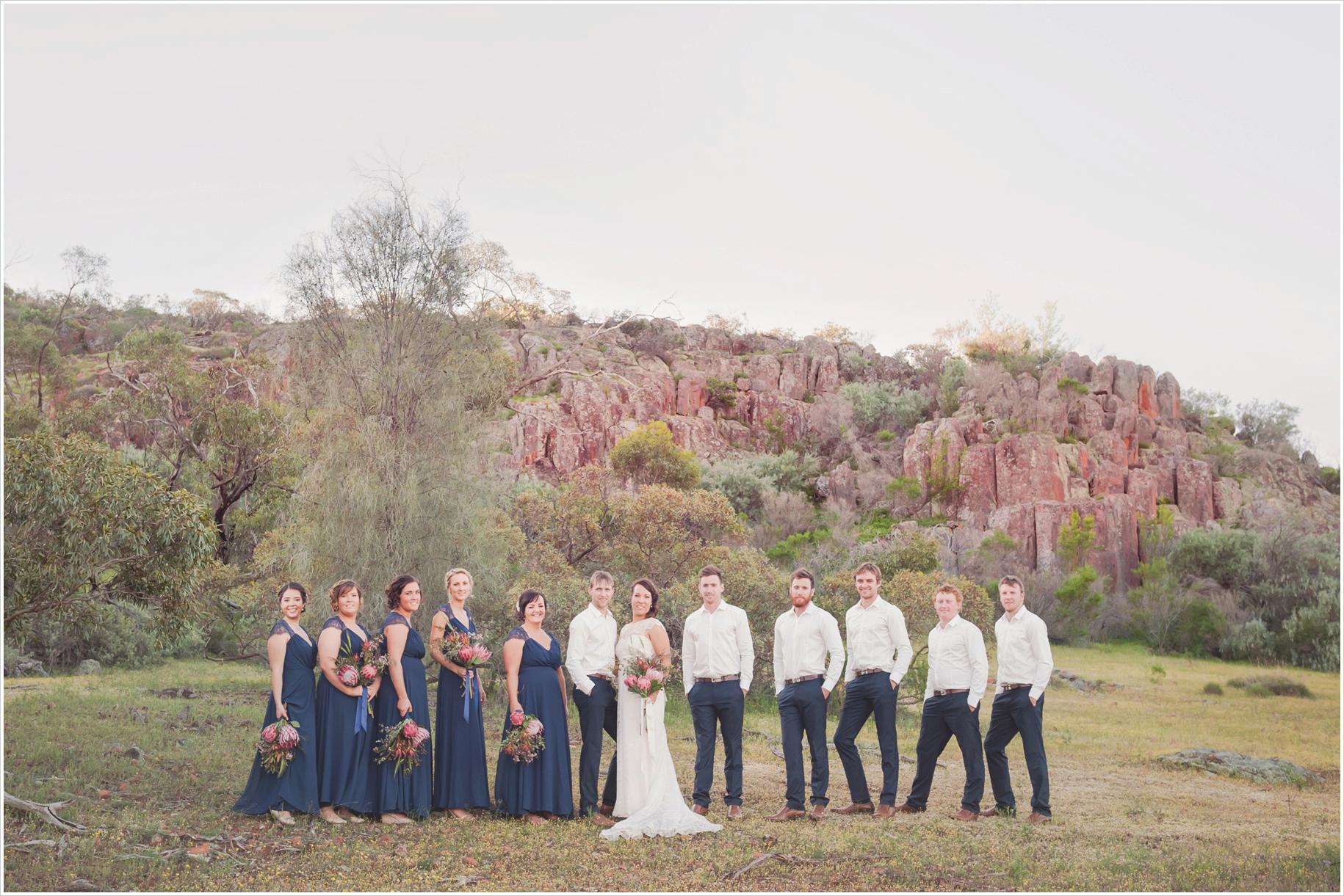 Farm rustic bushland wedding