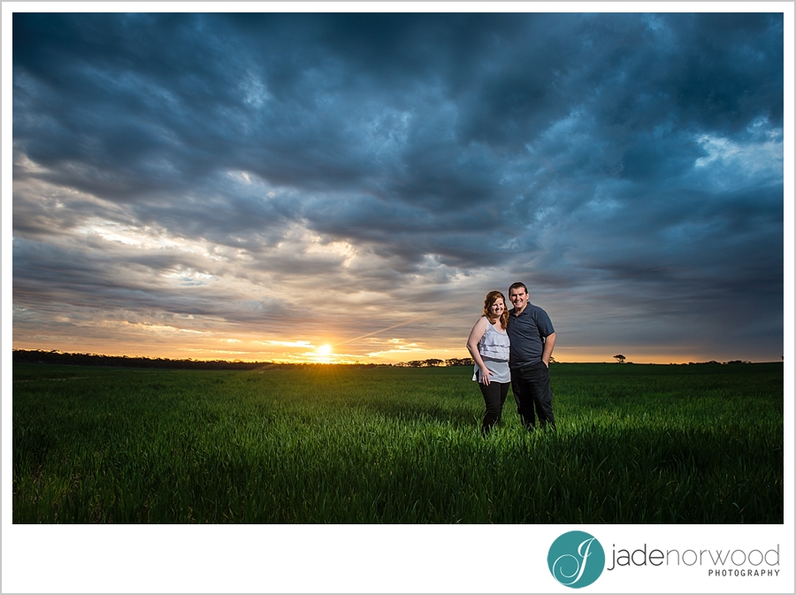 sunset country engagement photos