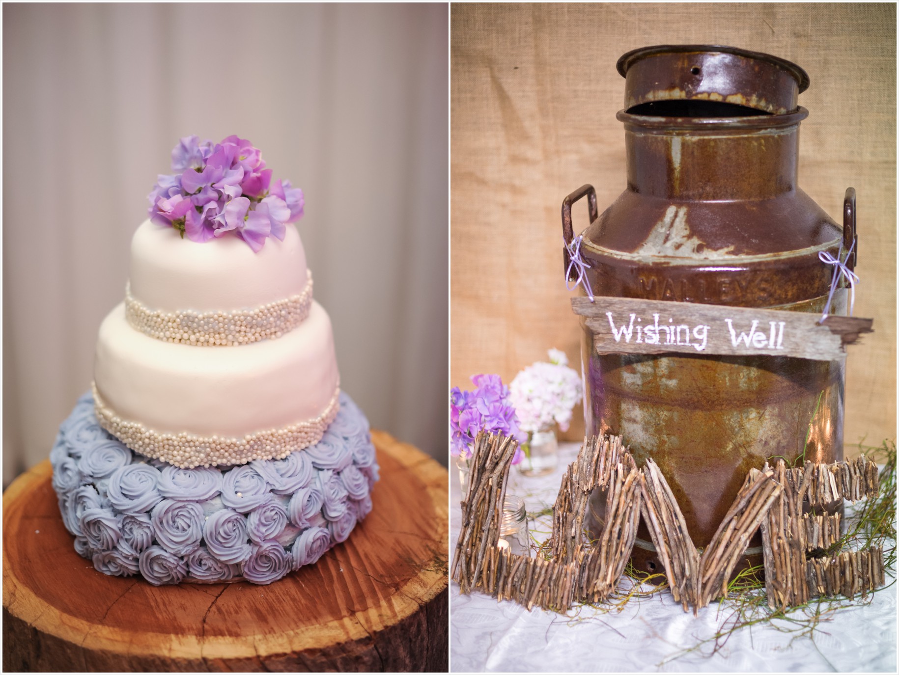 romantic country rustic vintage themed wedding