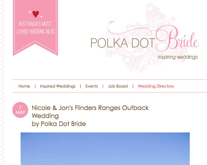 polka dot bride feature outback wedding