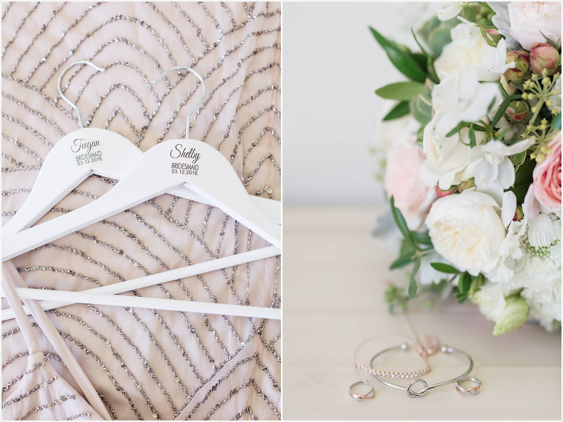 customise coat hangers for bridesmaids
