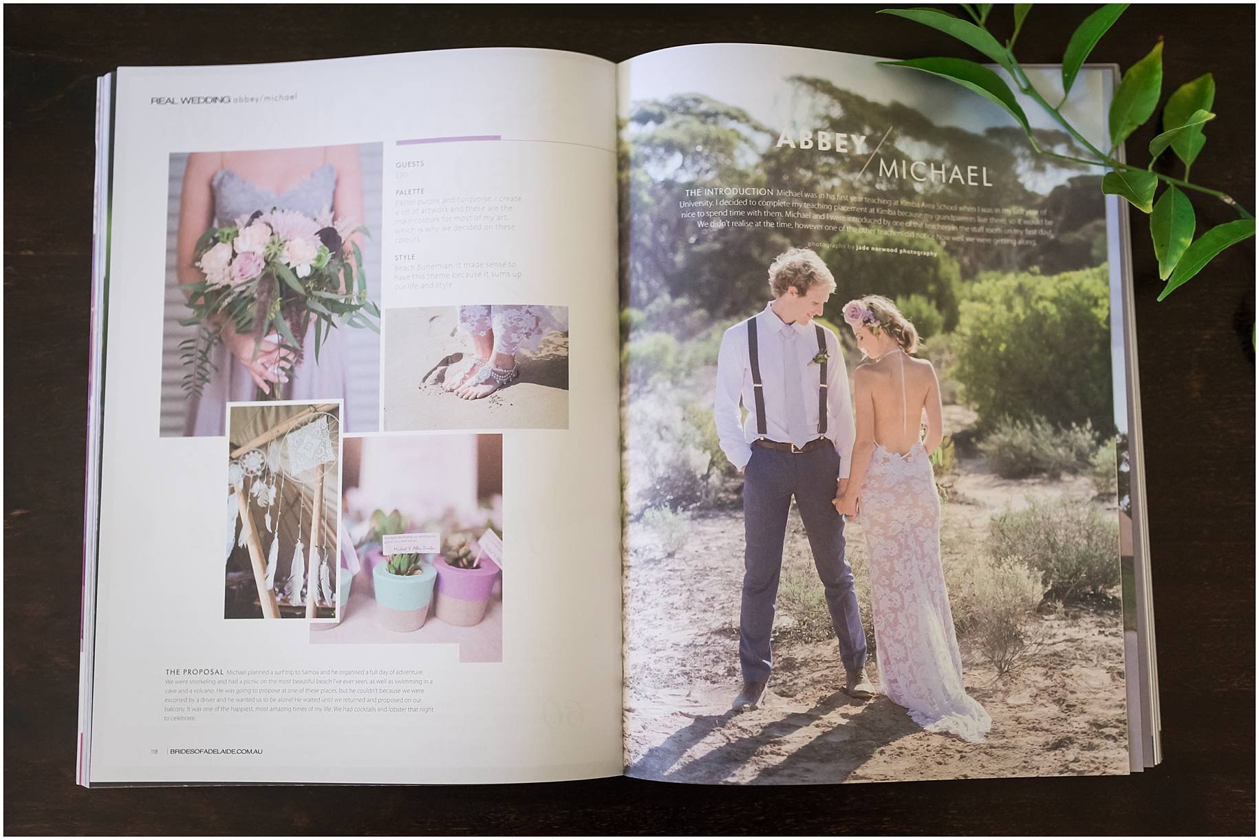 brides of Adelaide magazine feature