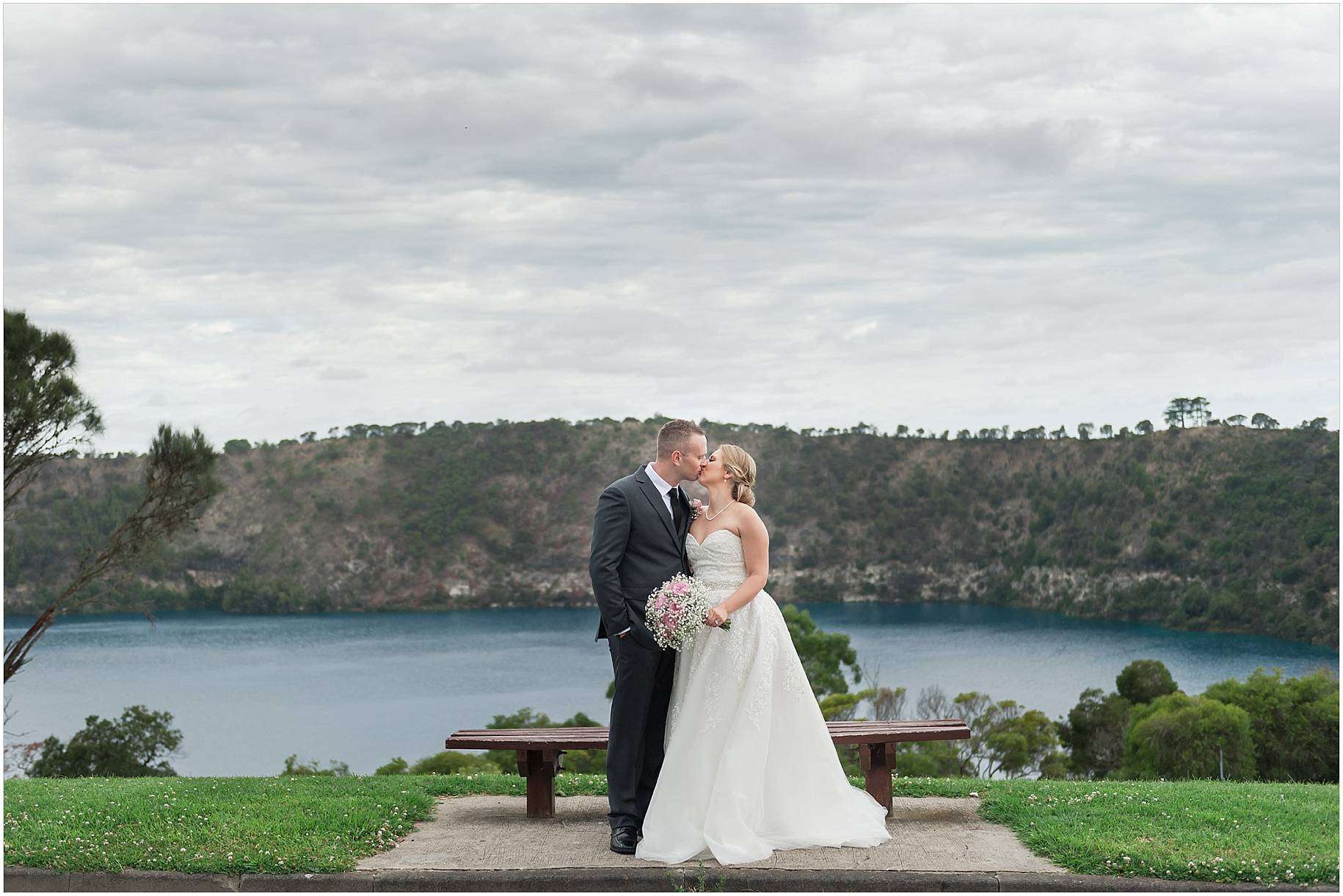 blue lake wedding photos mount gambier